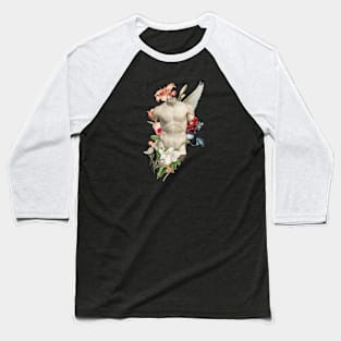 Popular Floral and Sculpture Art Collage, Nude Body Baseball T-Shirt